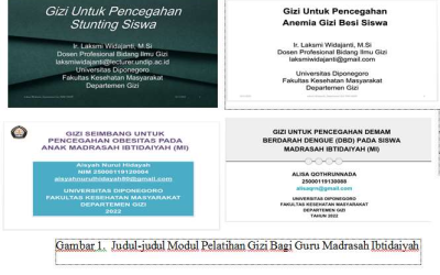 Pelatihan Gizi Bagi Guru Madrasah Ibtidaiyah di Kabupaten Semarang